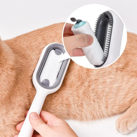 DoubleFaceBrosse™ | Brosse pour chats & chiens - Au plaisir des chats